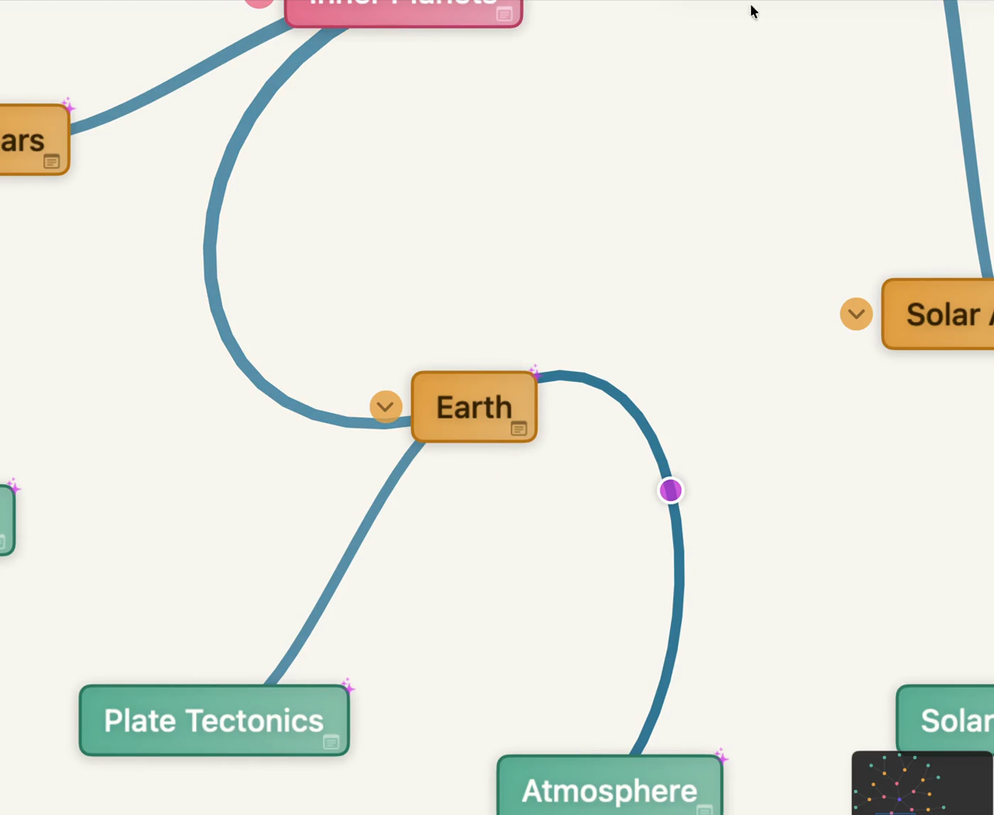 Tapered hand-drawn branches