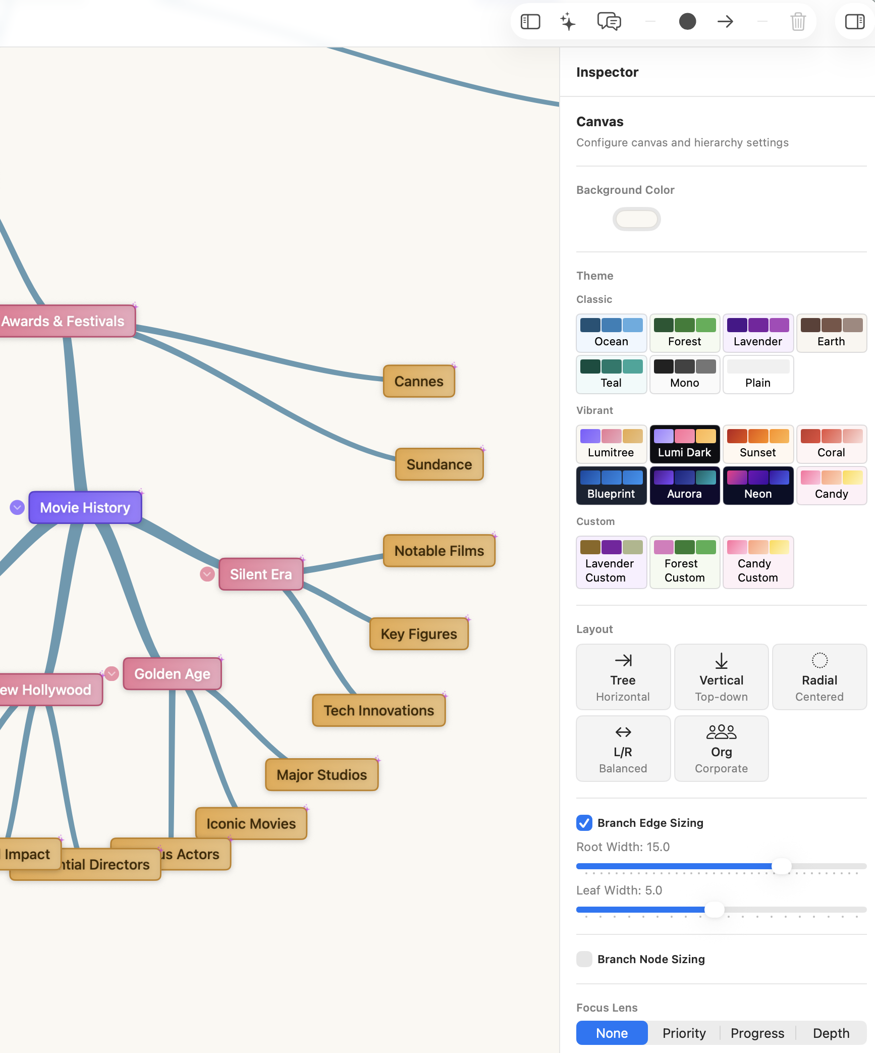 Inspector with emoji, URL, notes
